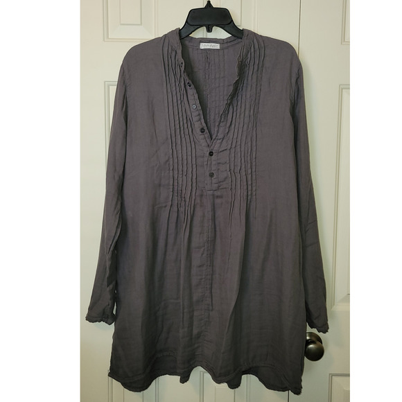 Free people Charcoal Tunic Blouse worn once! - Picture 2 of 4